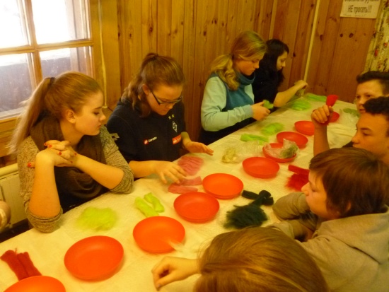 Walenki-Herstellung